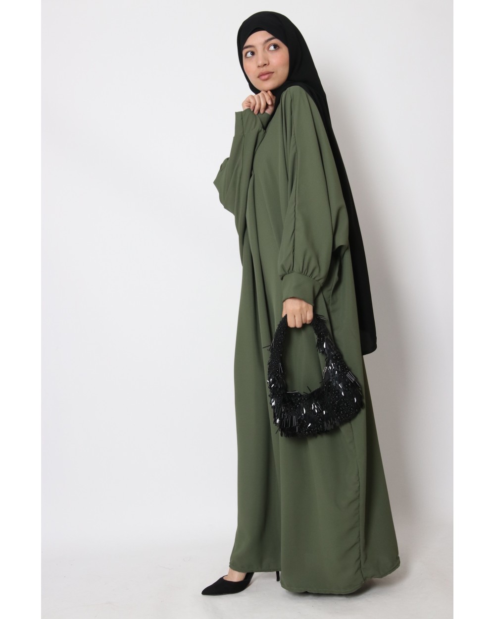 Pink Butterfly Abaya