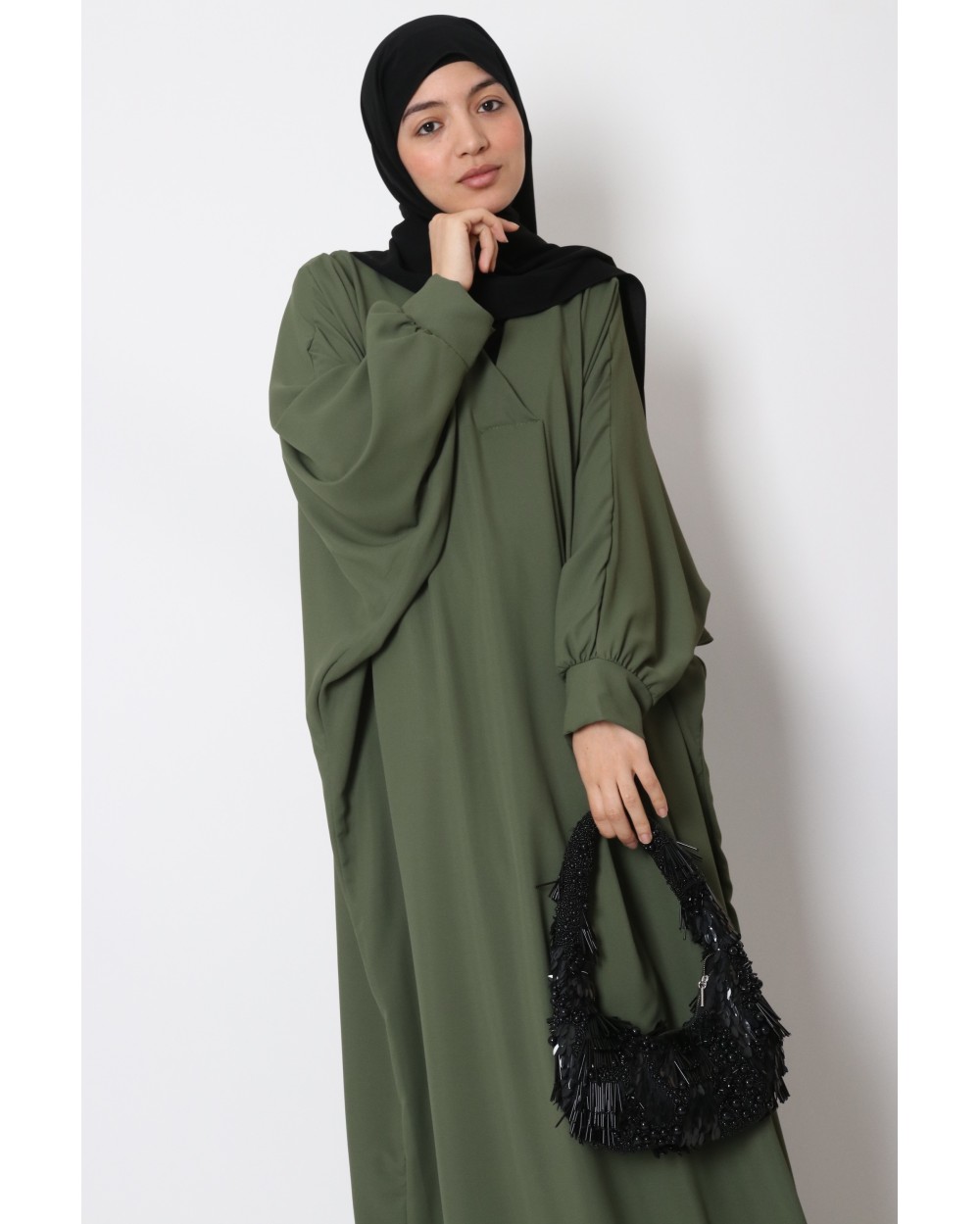 Pink Butterfly Abaya