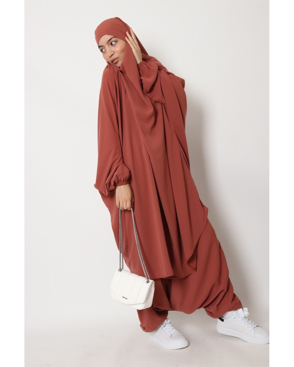 Jilbab 2 pièces sarouel Jamila