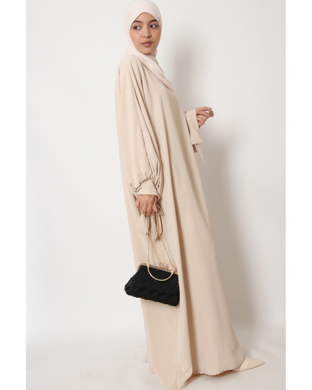 Abaya butterfly Amirah sleeves with bow