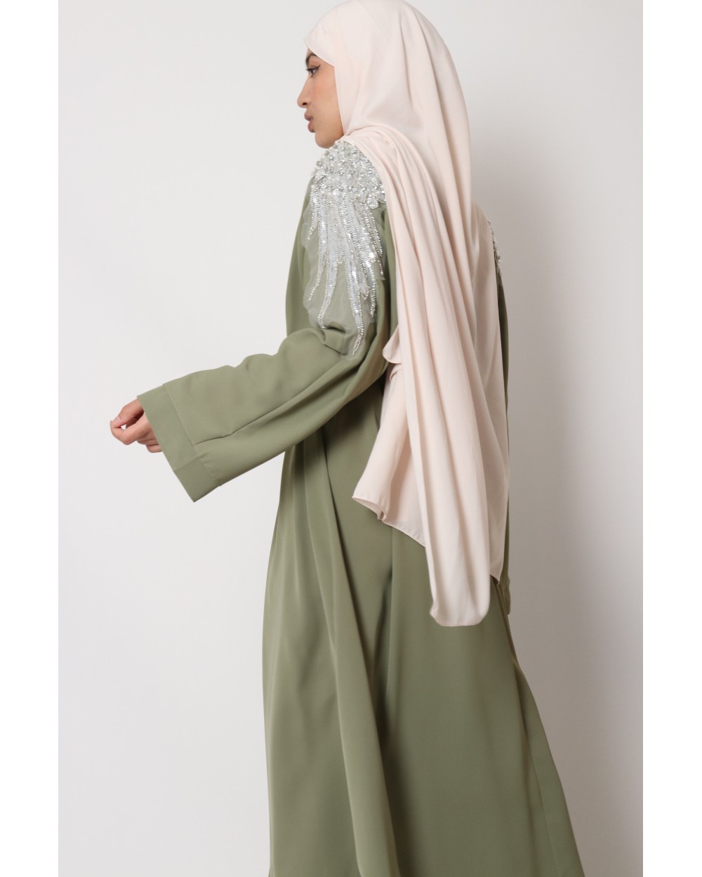 Kimono long bijoux epaule