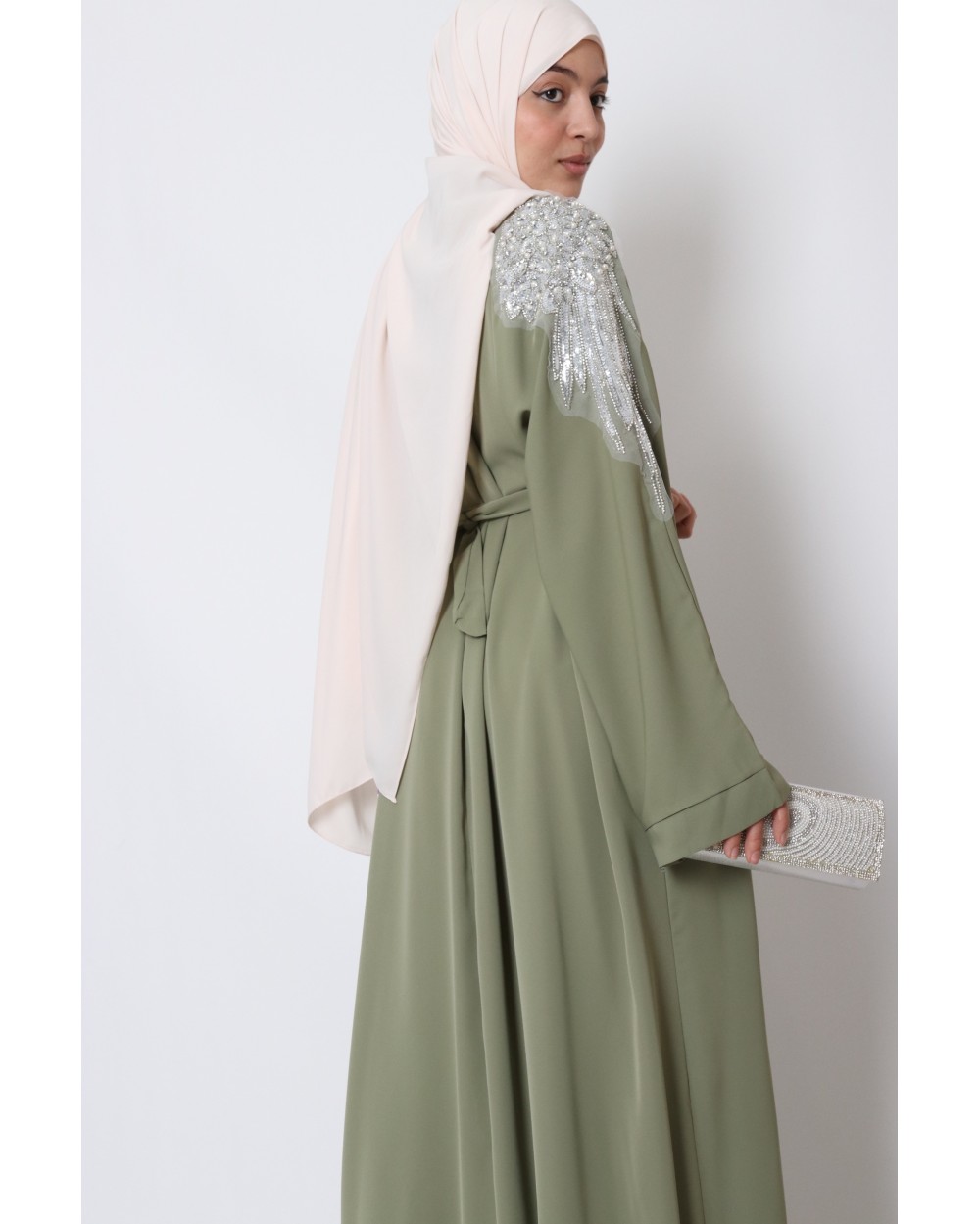 Kimono long bijoux epaule