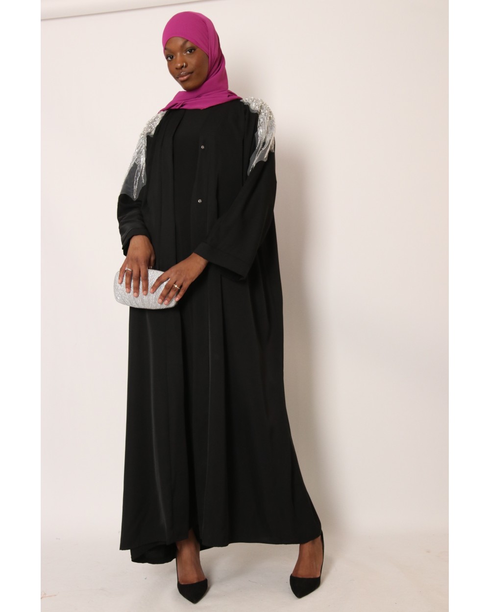 Kimono long bijoux epaule