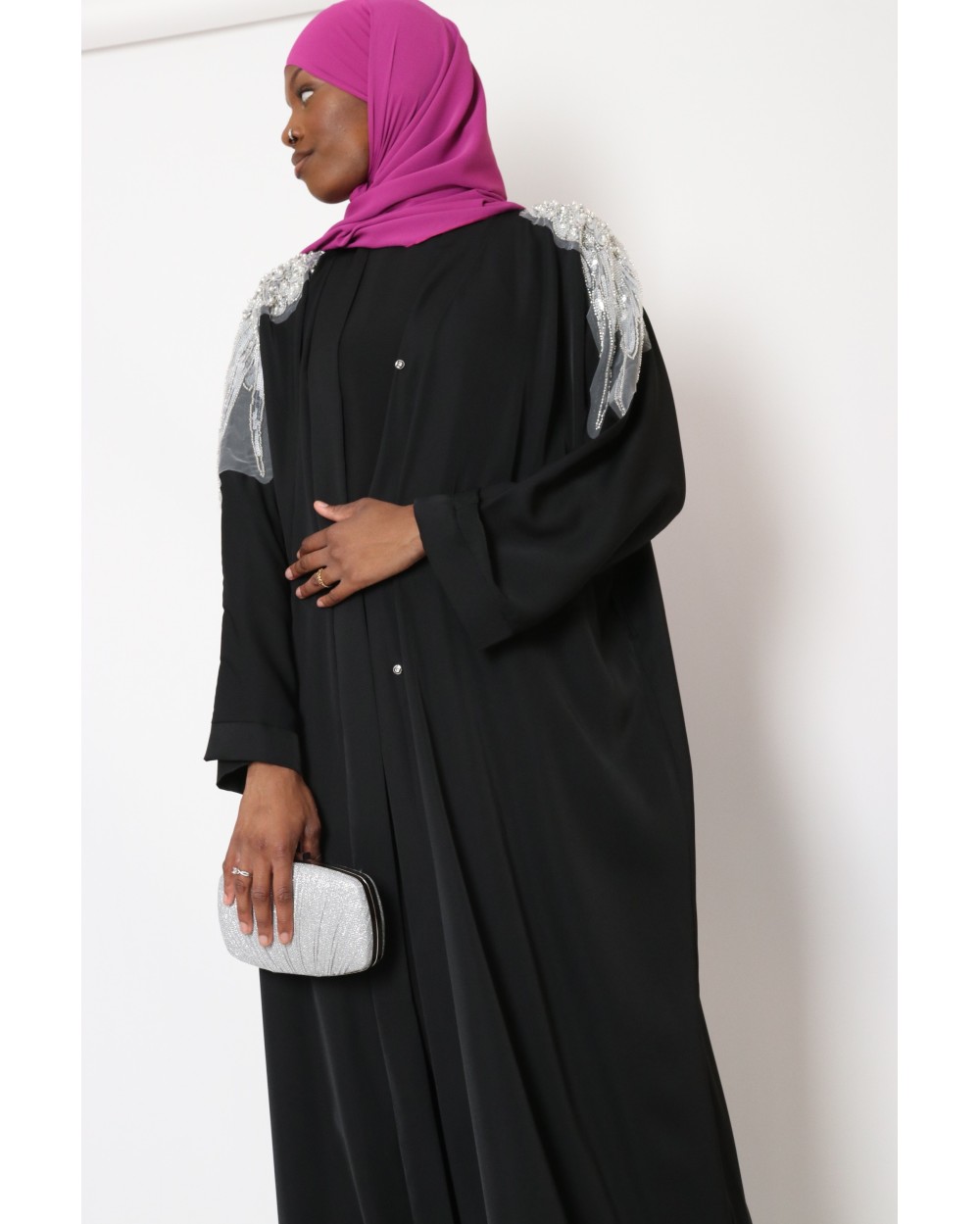 Kimono long bijoux epaule