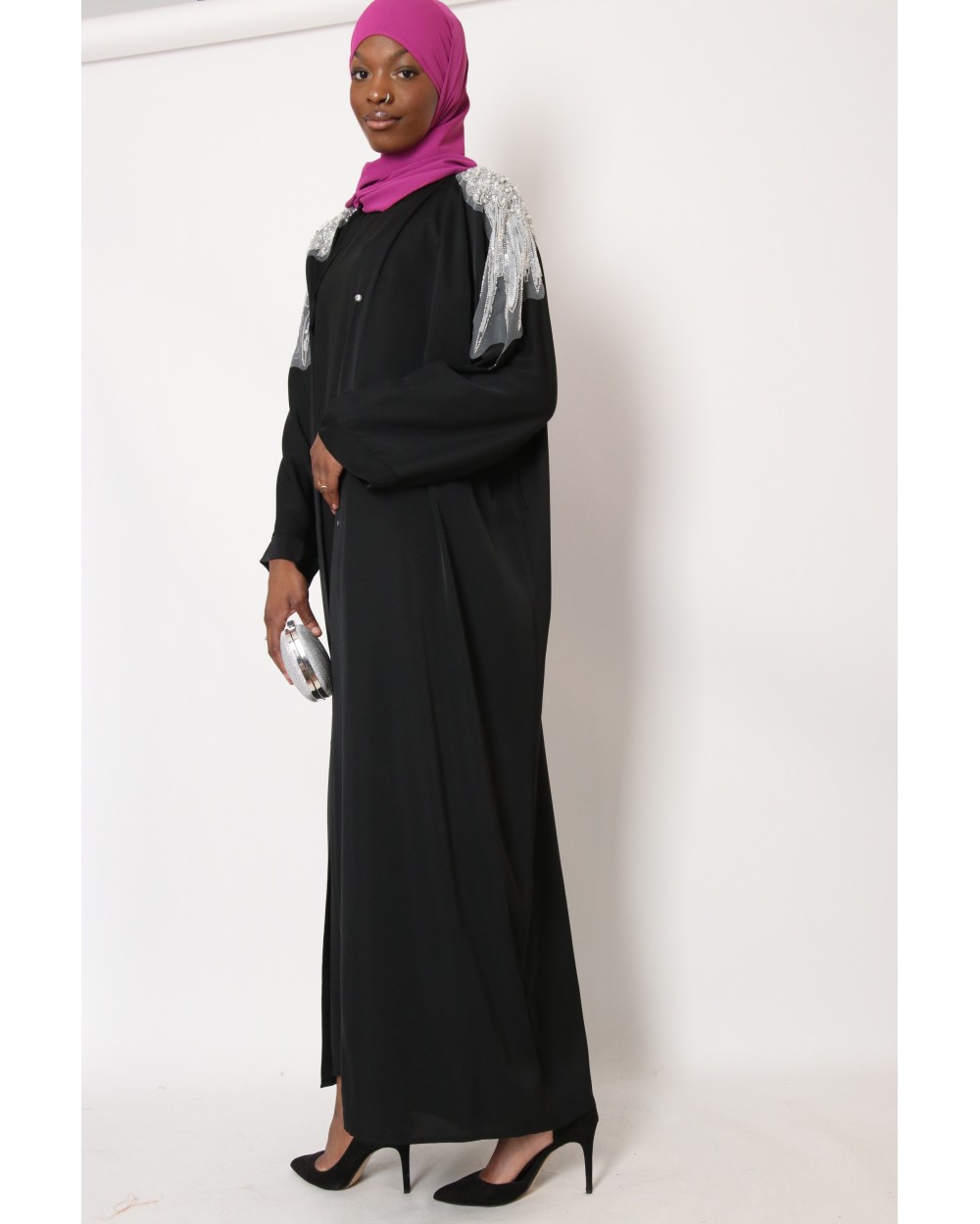 Kimono long bijoux epaule