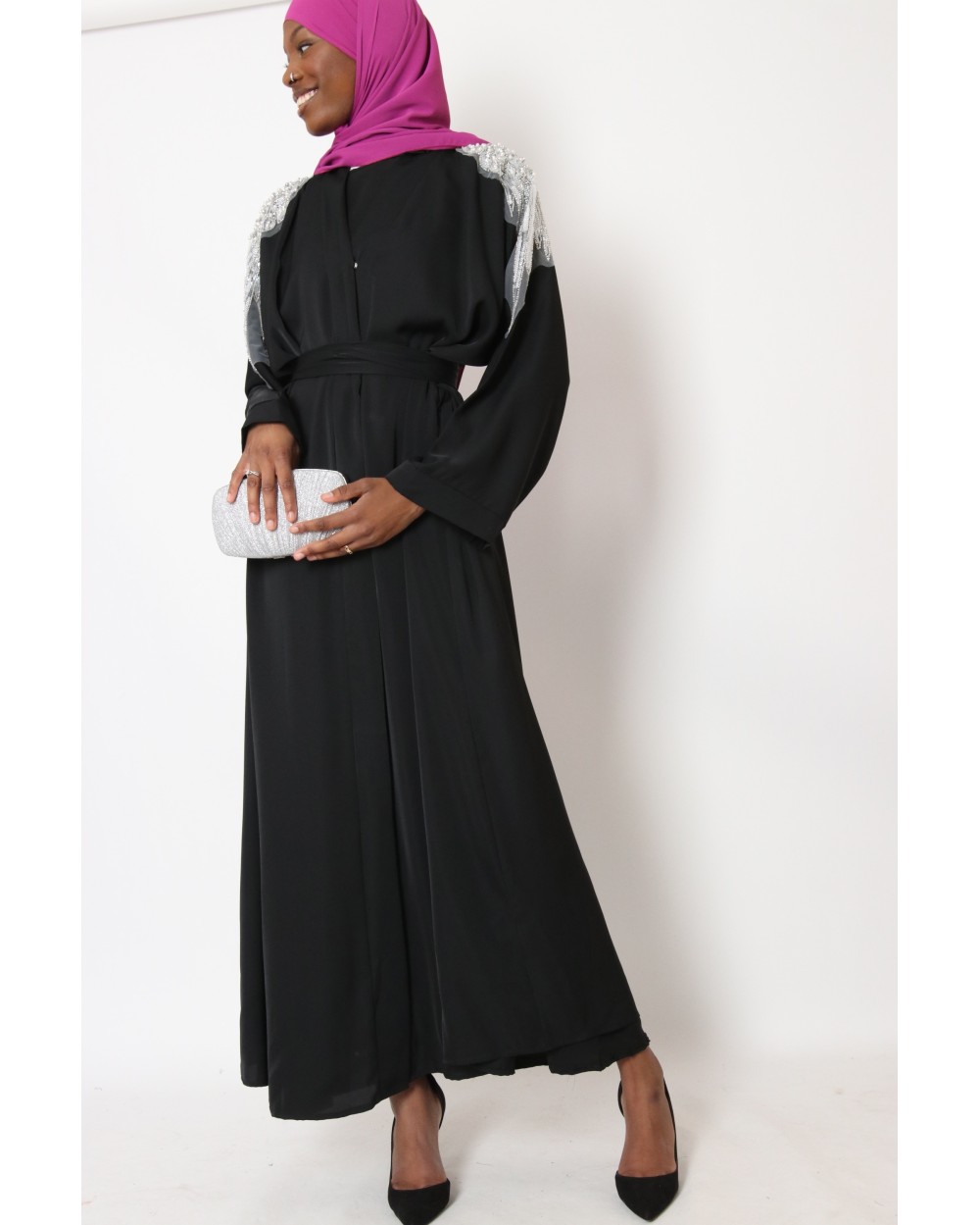 Kimono long bijoux epaule