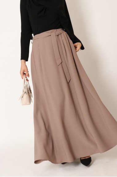 Long flared skirt