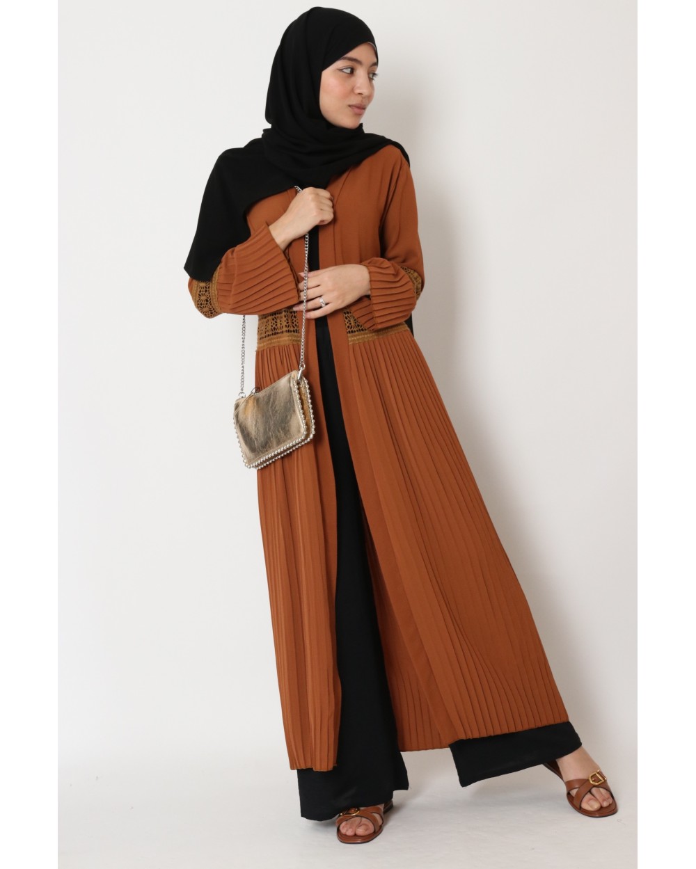 Kimono Kalanistra pleated with lace