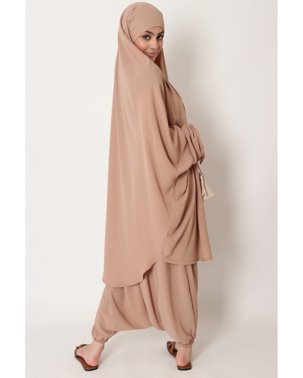 Jilbab 2 pièces sarouel Jamila