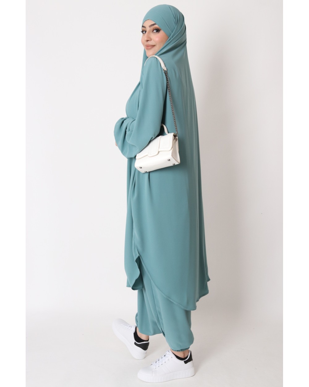 Jilbab 2 pièces sarouel Jamila