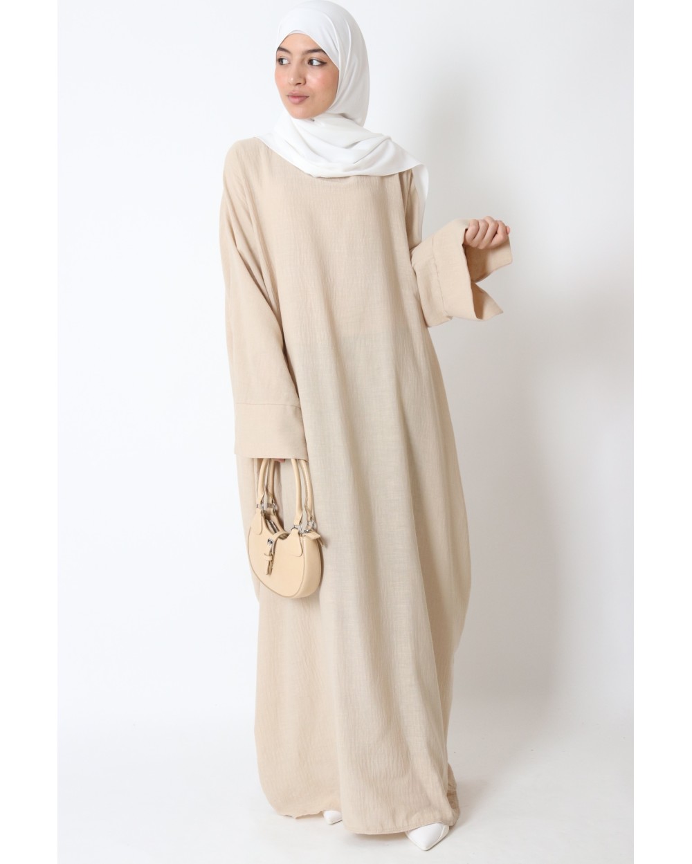 Linen effect butterfly dress