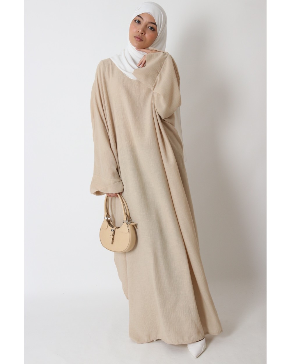 Robe papillon effet lin