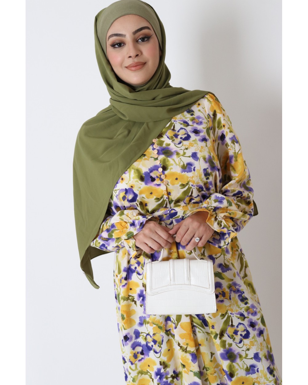 Flower dress with belt