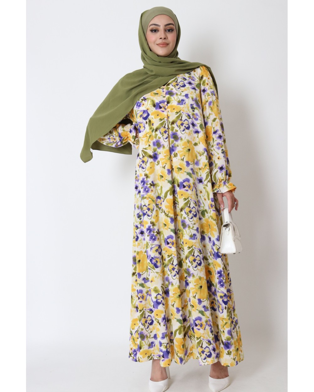 Flower dress with belt