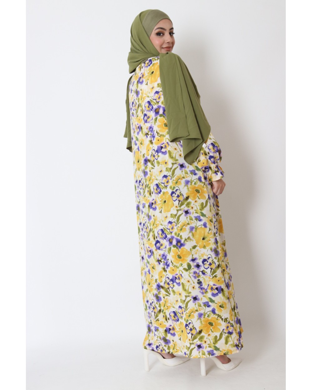 Flower dress with belt