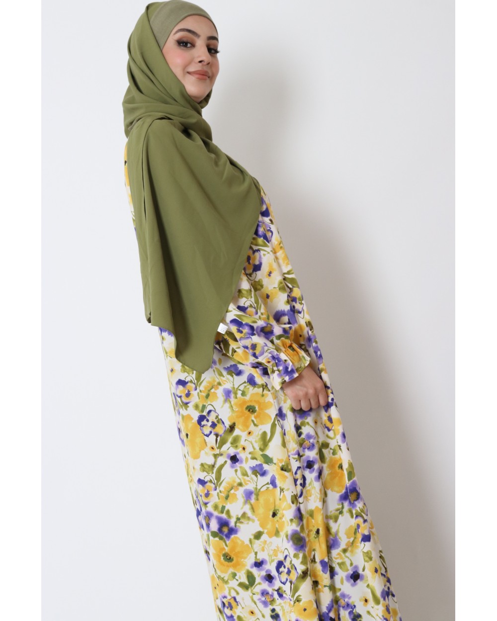 Flower dress with belt