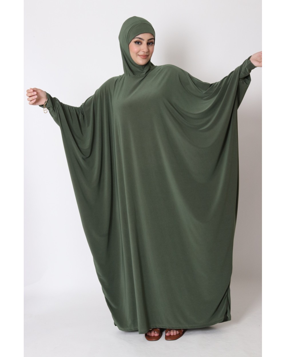 Abaya papillon cagoule intégré