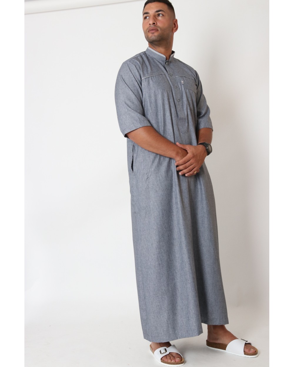 Zein Short Sleeve Collared Kamees