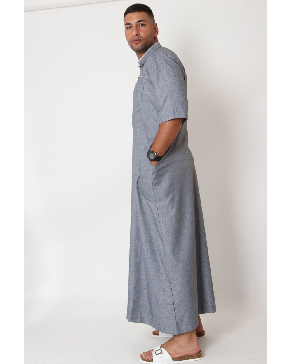 Zein Short Sleeve Collared Kamees