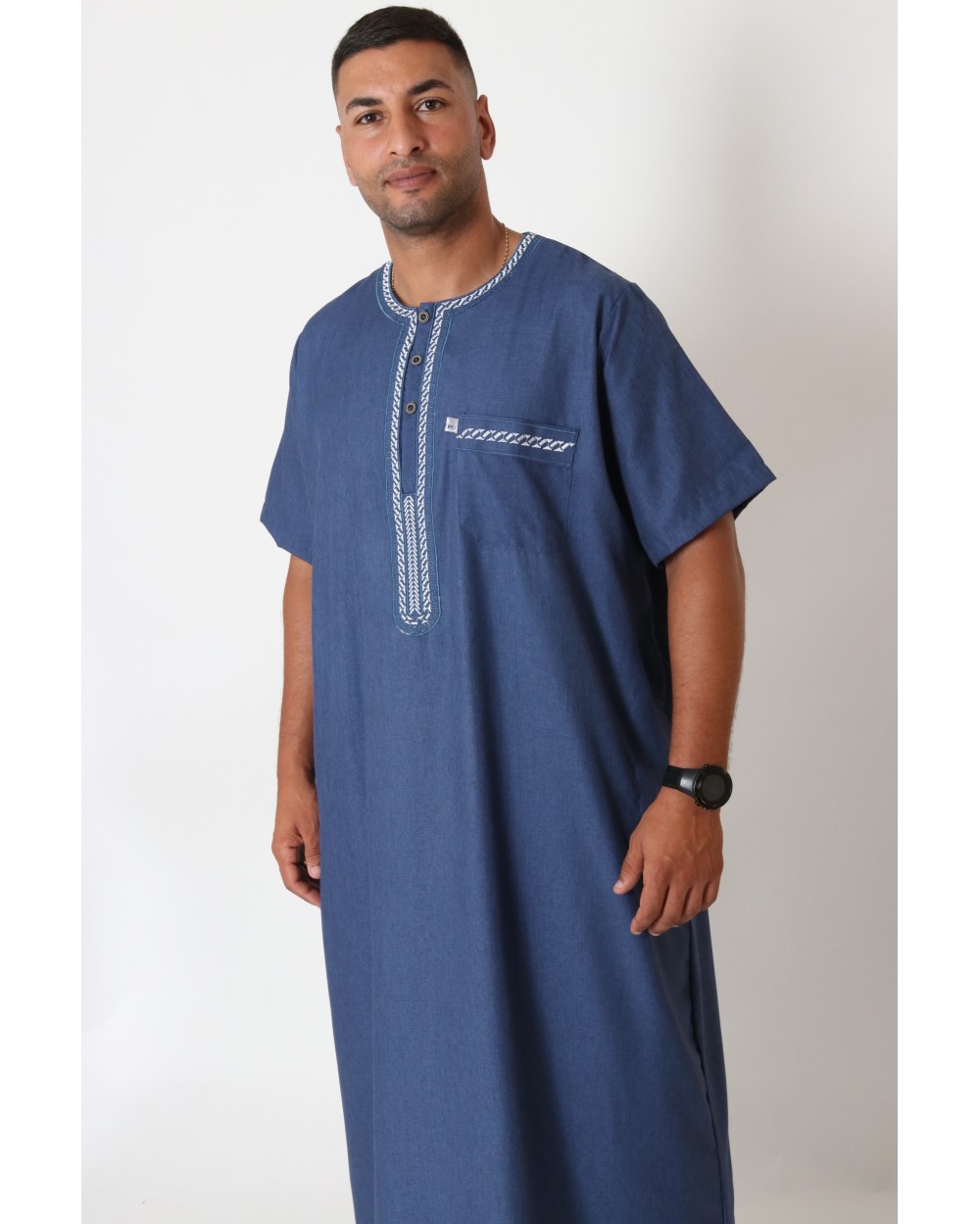 Zein lightweight cotton-effect thobe