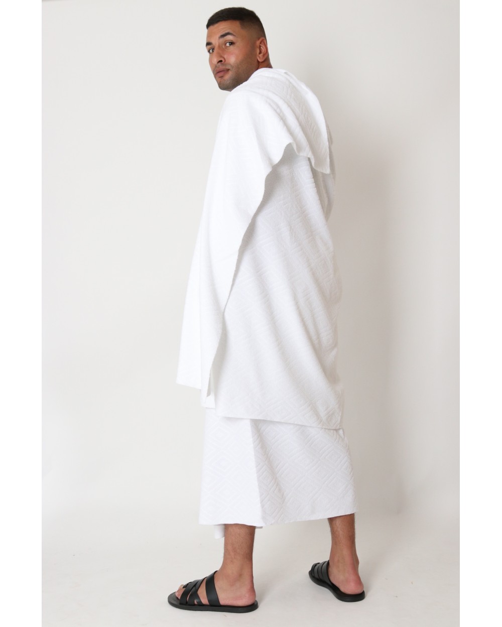 Ihram holding umrah and Hajj pilgrimage