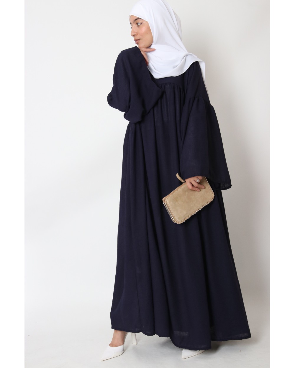 Robe ample en lin