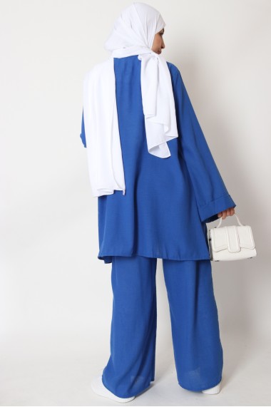 Linen kimono and pants set