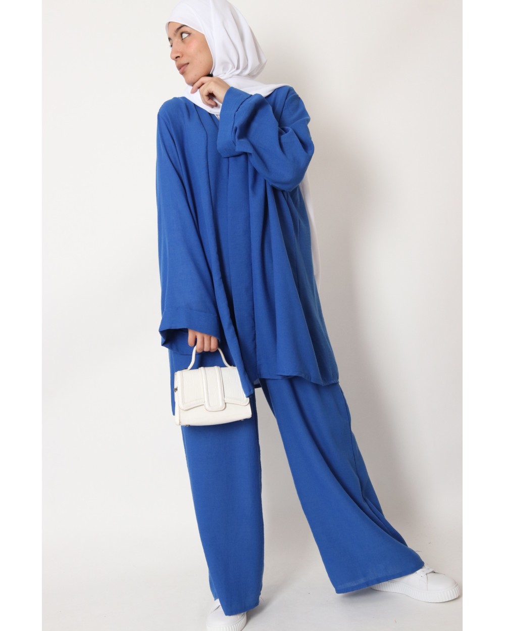 Linen kimono and pants set