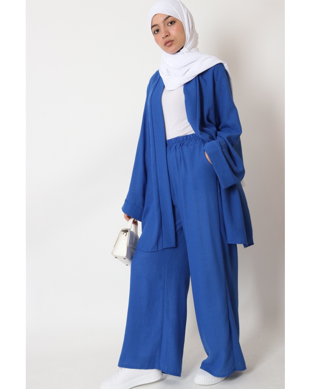 Linen kimono and pants set