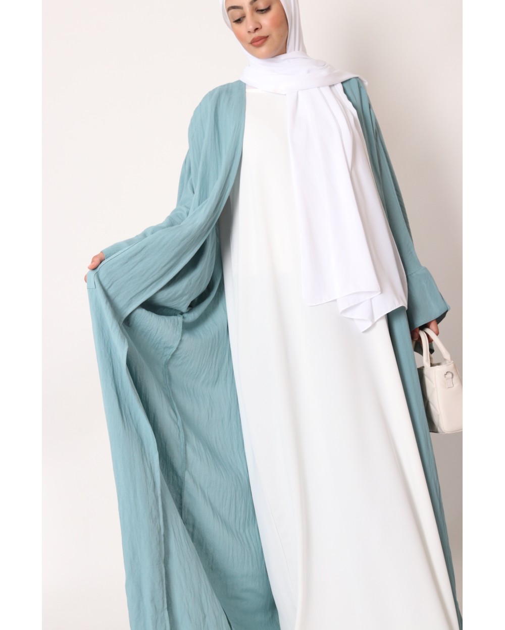 Linen butterfly cut kimono