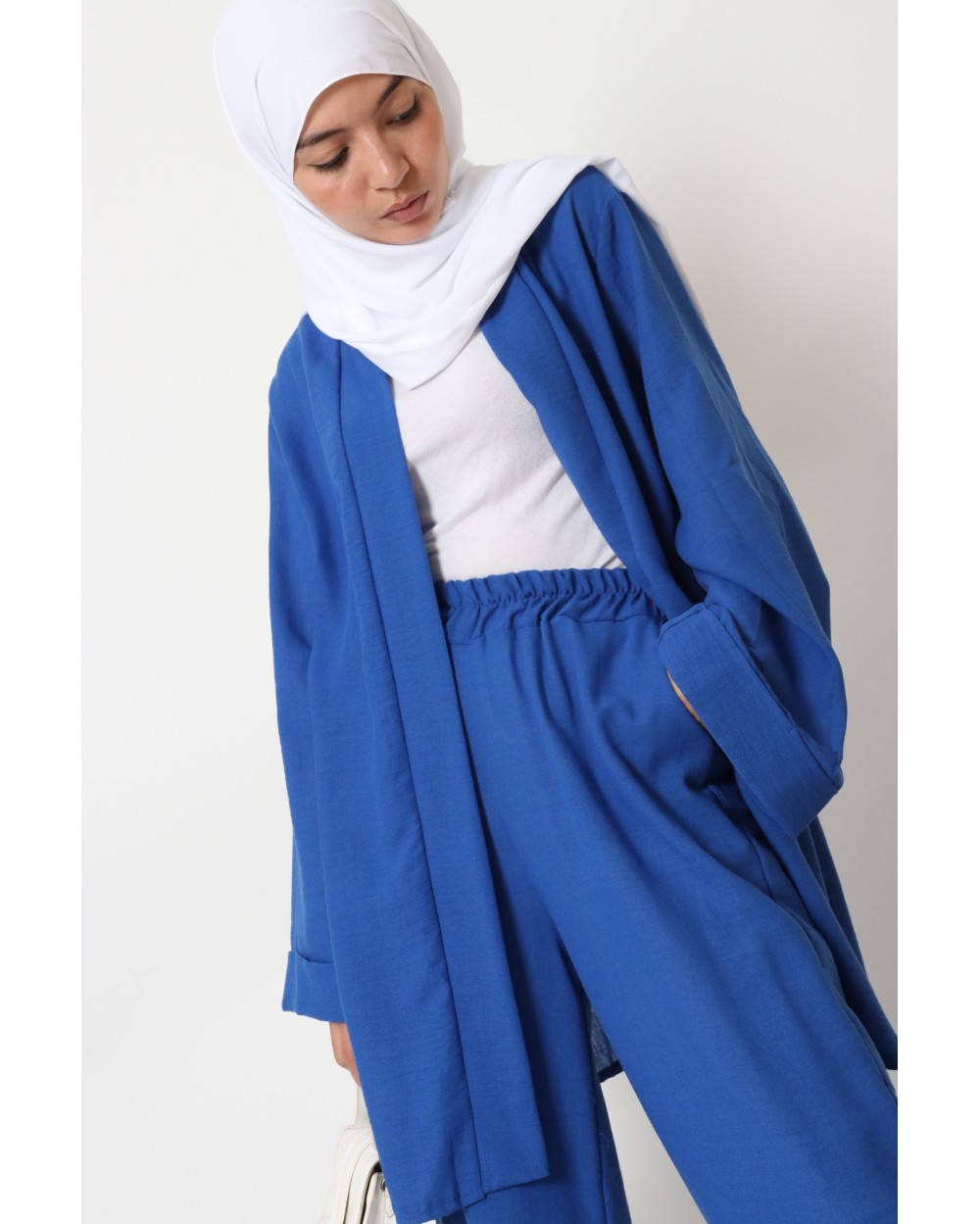 Linen kimono and pants set