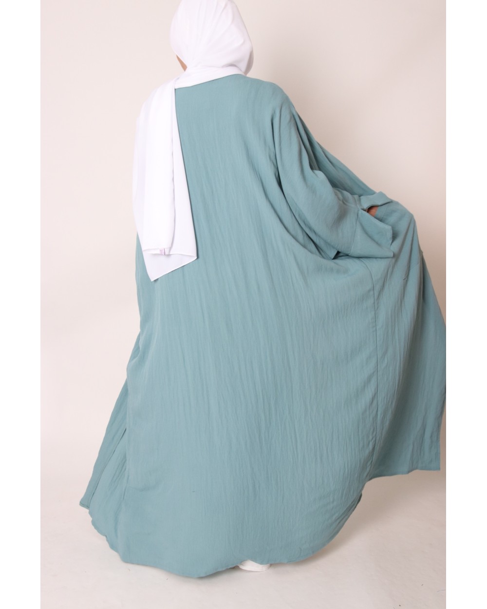 Linen butterfly cut kimono