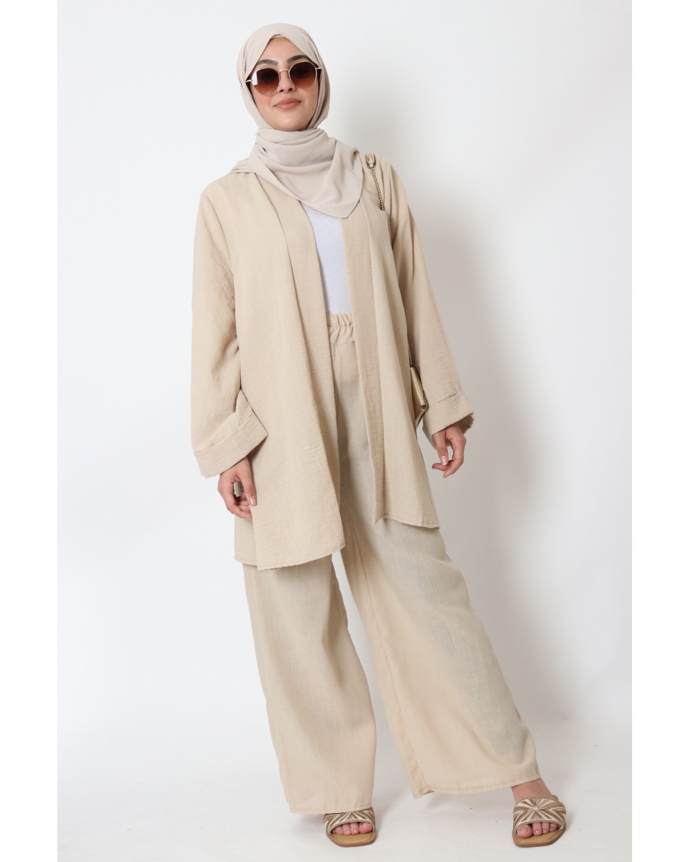 Ensemble Kimono et pantalon en lin