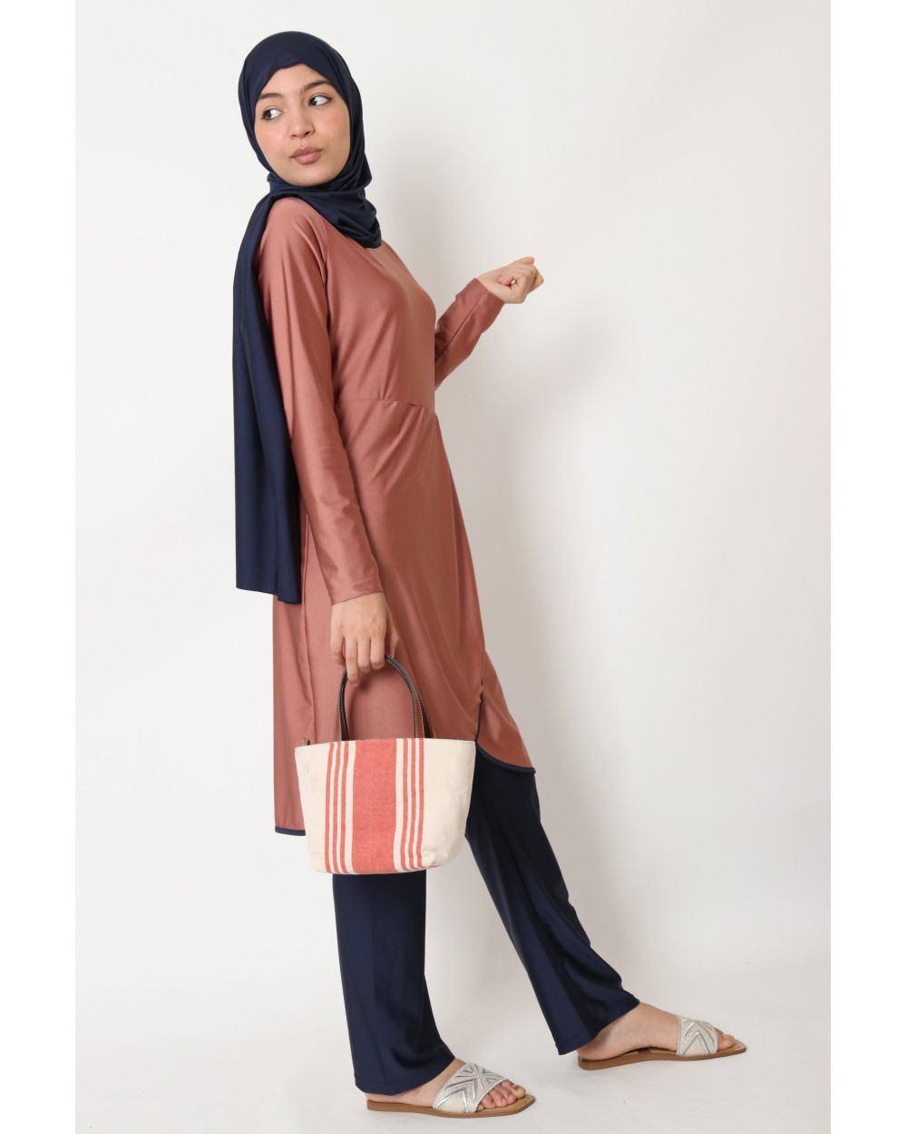 Swimwear Trendy Stylish Modest Women's Modest Swimsuit with Hijab Size ...