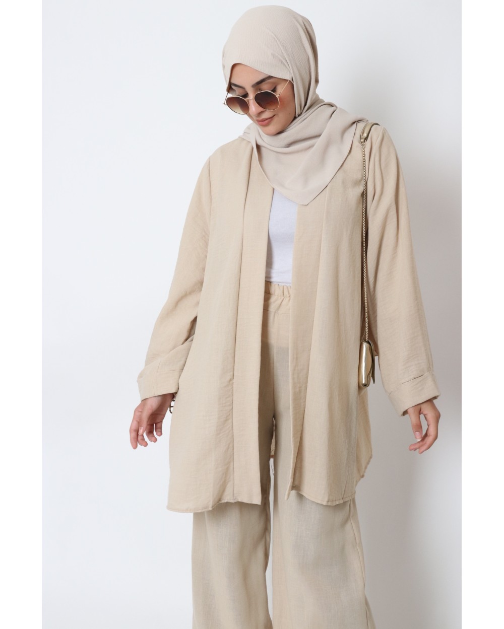 Ensemble Kimono et pantalon en lin