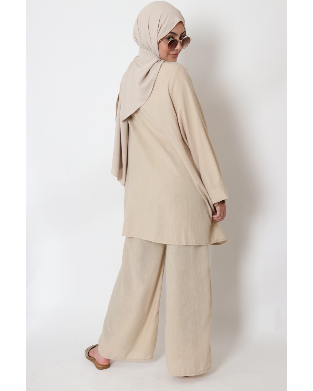 Ensemble Kimono et pantalon en lin