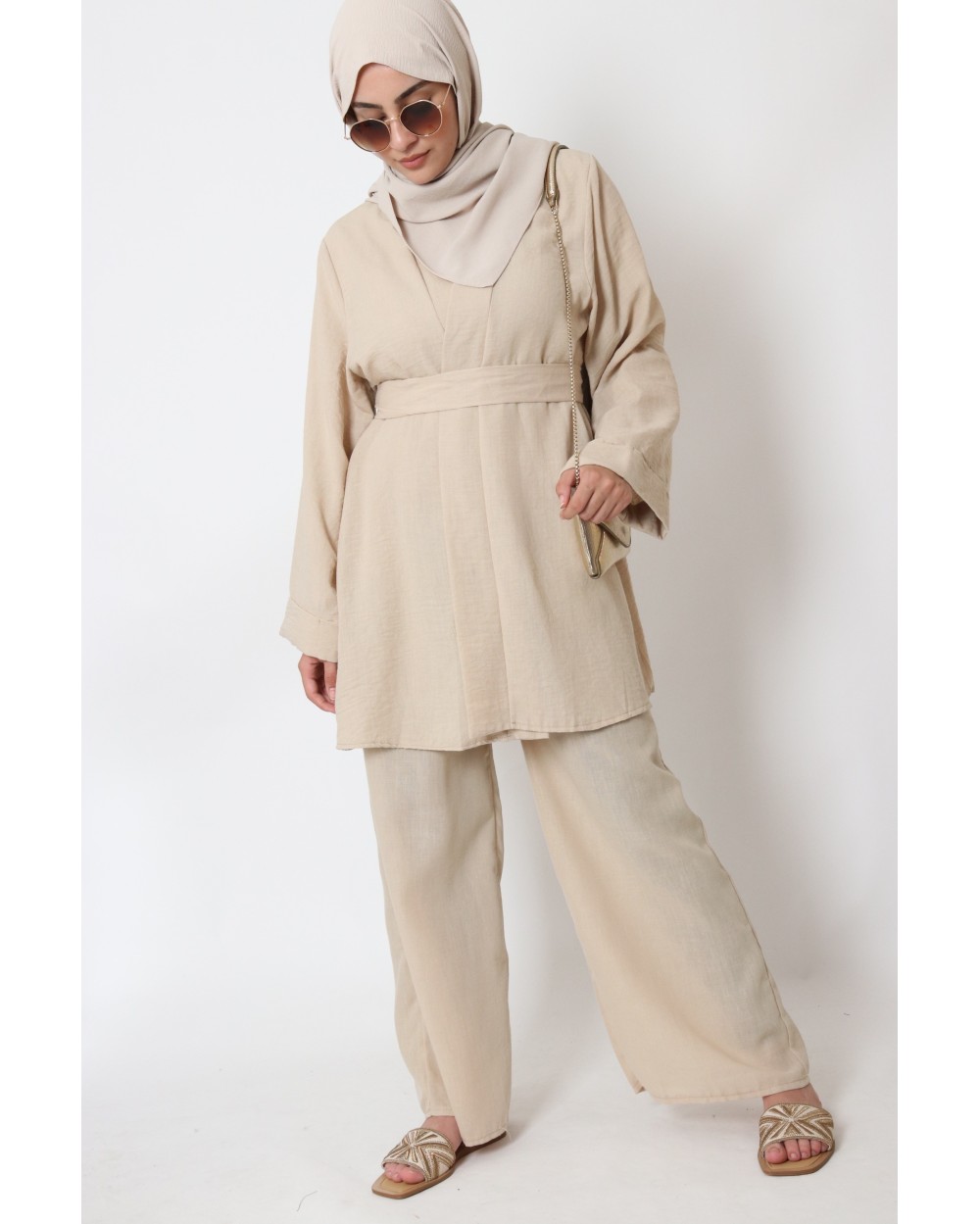 Ensemble Kimono et pantalon en lin