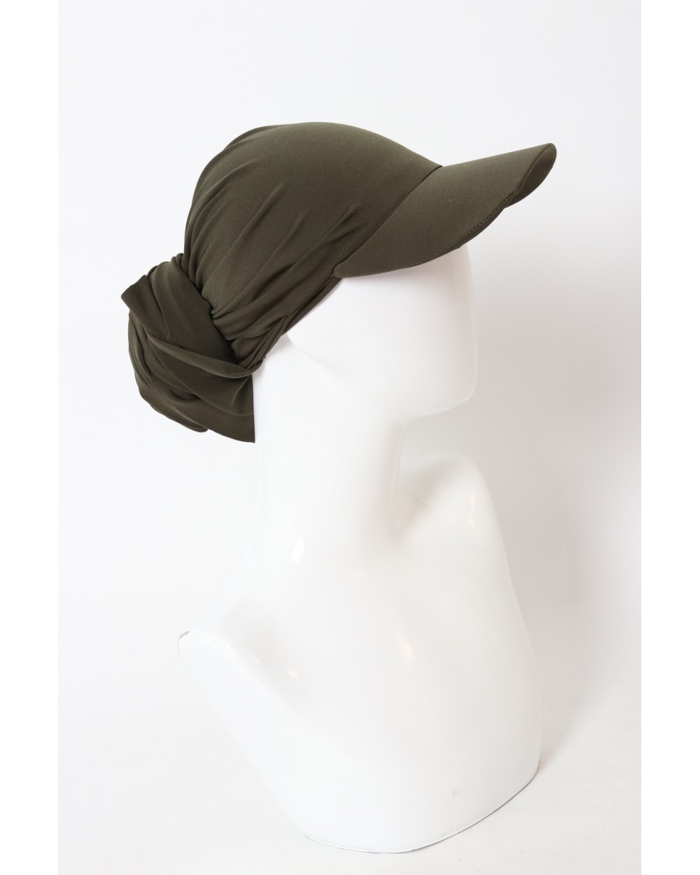 Hijab à enfiler avec casquette intégrée