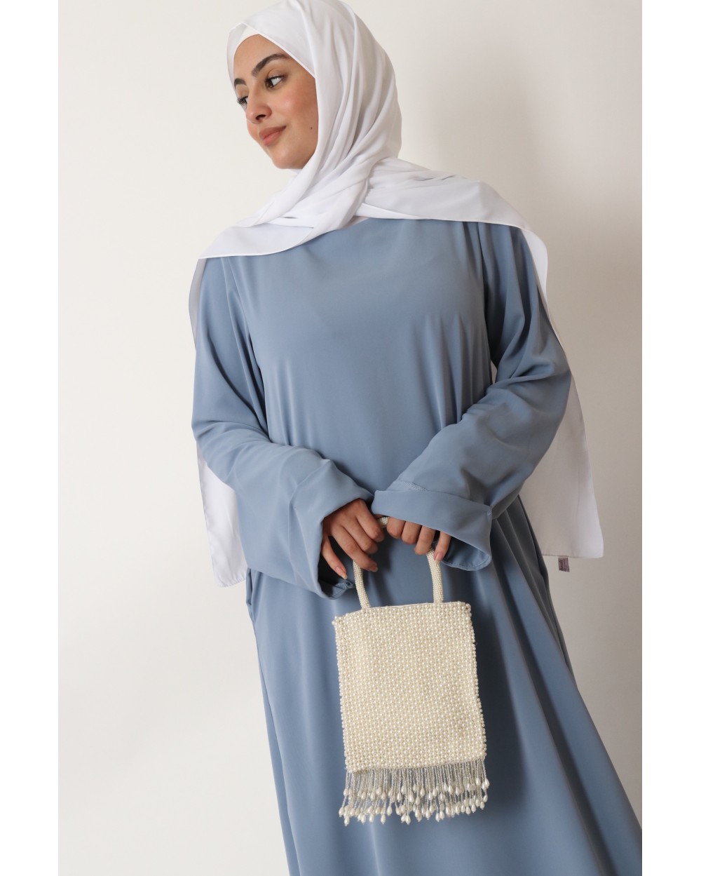 Abaya Antilia manches revers grande taille