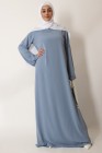 Tall Lapel Sleeve Abaya Plus Size
