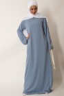 Tall Lapel Sleeve Abaya Plus Size