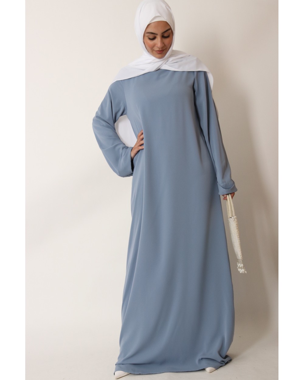 Abaya Antilia manches revers grande taille