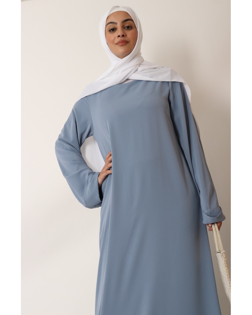 Abaya Antilia manches revers grande taille