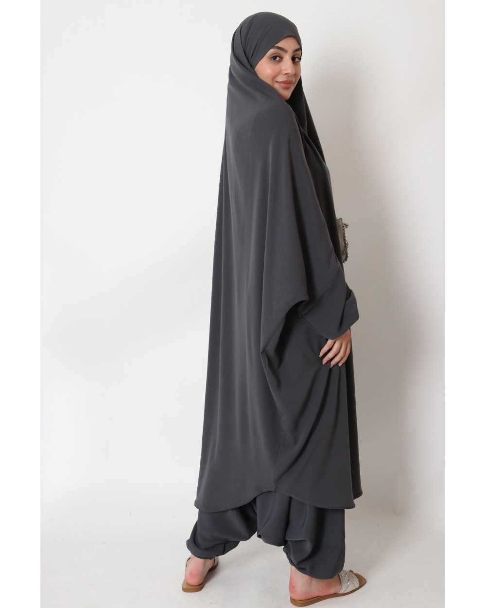 Jilbab 2 pièces sarouel Jamila