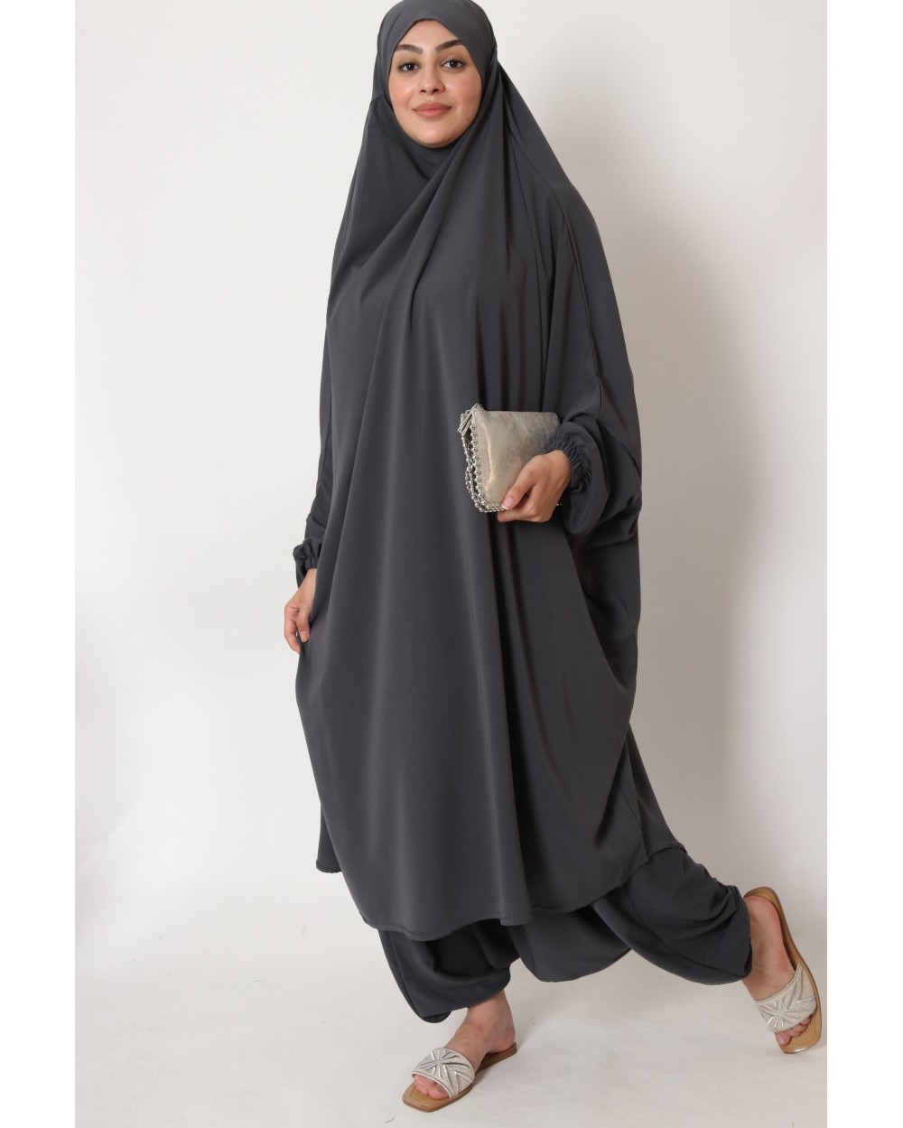 Jilbab 2 pièces sarouel Jamila
