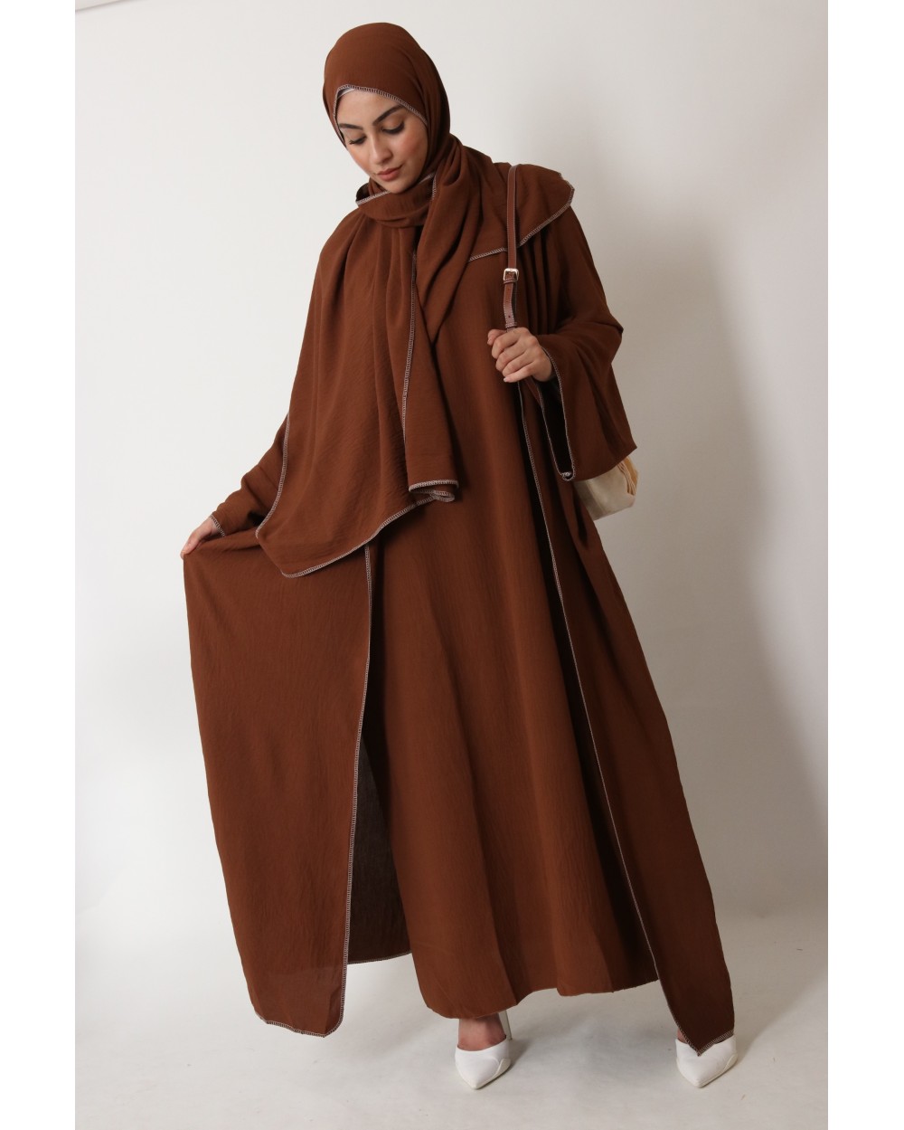 Set Layya 3 pieces kimono dress hijab jazz