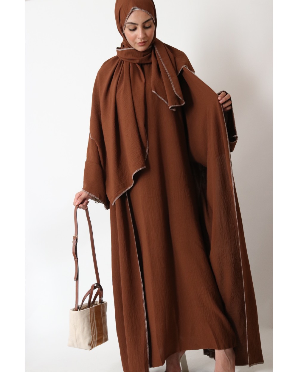 Set Layya 3 pieces kimono dress hijab jazz