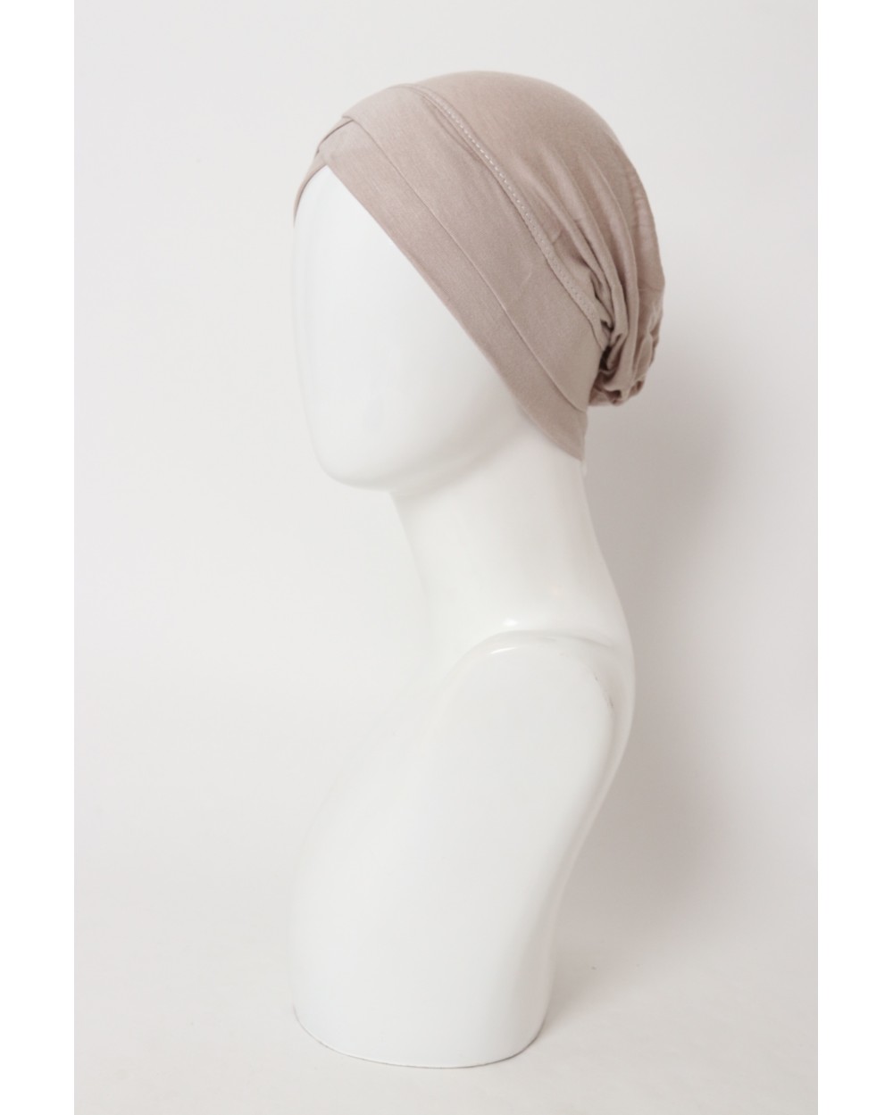 Viscose cotton closed crossover beanie