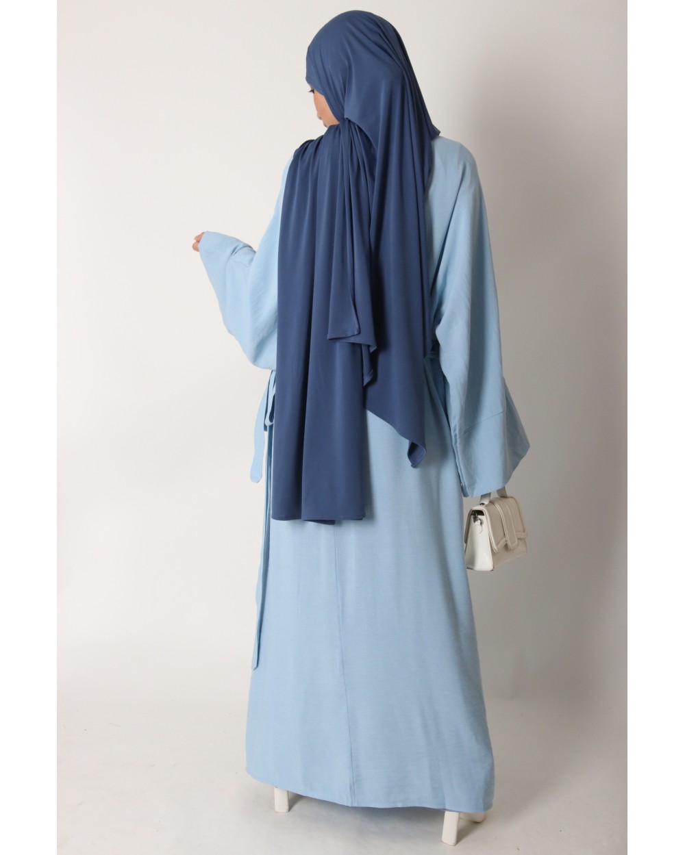 Robe kimono cache cœur lin