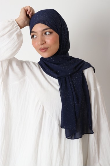 Hijab rectangulaire crêpe...